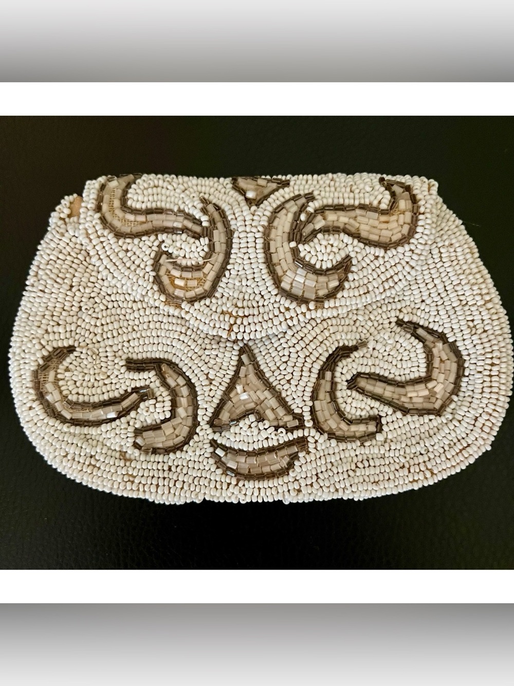 Vintage Beaded Wristlet Evening Elegant Handcrafted Small Little Bag